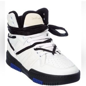 New Saint Laurent Cure 05 Mid Top Leather Sneakers Size 37